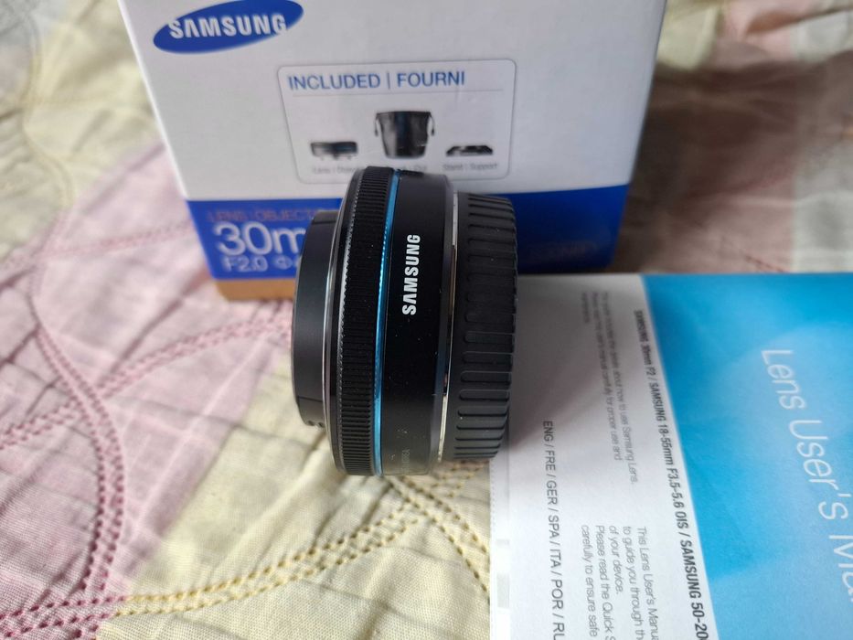 Обектив Samsung nx 30mm 1:2 тип палачинка
