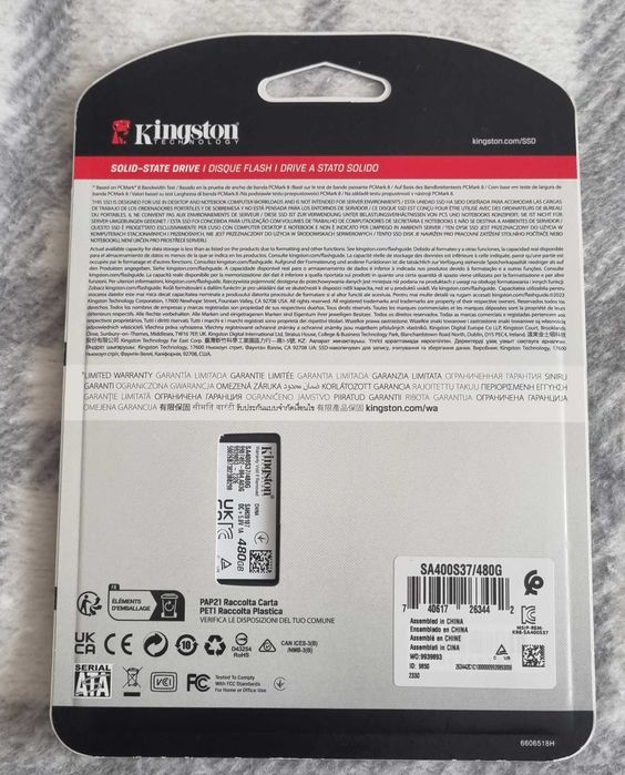 Memorie SSD Kingston A400,480GB