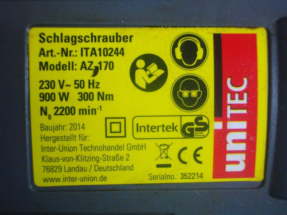 Немски-Ел.Гайковерт UNITEC Мини Дрелка-Шлайф Пневматичен Къртач EINHEL