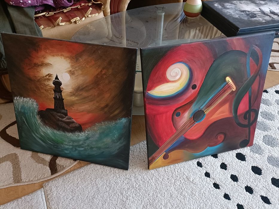 Tablouri pictate pe panza