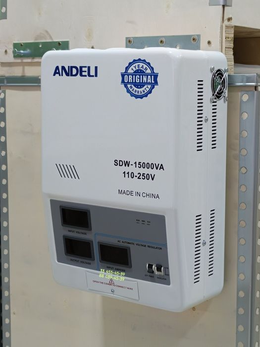 15-kva Стабилизатор stabilizatot ANDELI Latorli Eng Arzon Optom Narxda