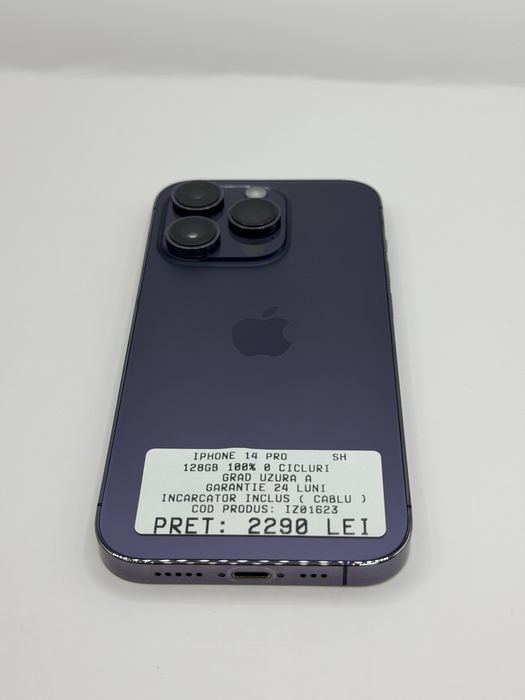 Iphone 14 Pro 128GB 100% Garantie Rate BuyBack - zonemag.ro