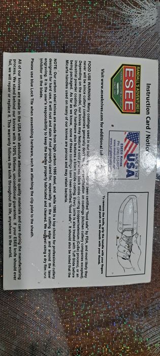 Нож Esee 5 с доживотна гаранция