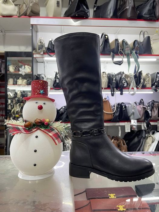 Сапожки теплые из натуральной кожи, распродажа