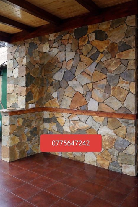 Piatra naturala de munte si montaj