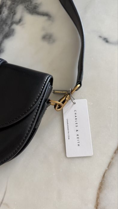 Charles & Keith mini Gabine saddle bag