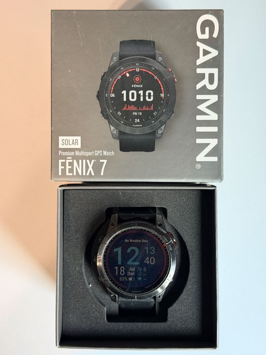 Vând Garmin Fenix 7 Solar, folosit, 1100 lei negociabil