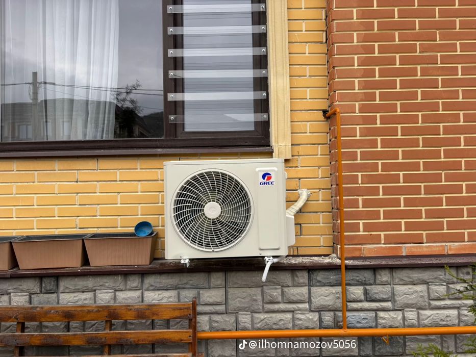 Устоновка кондиционера во время роботу