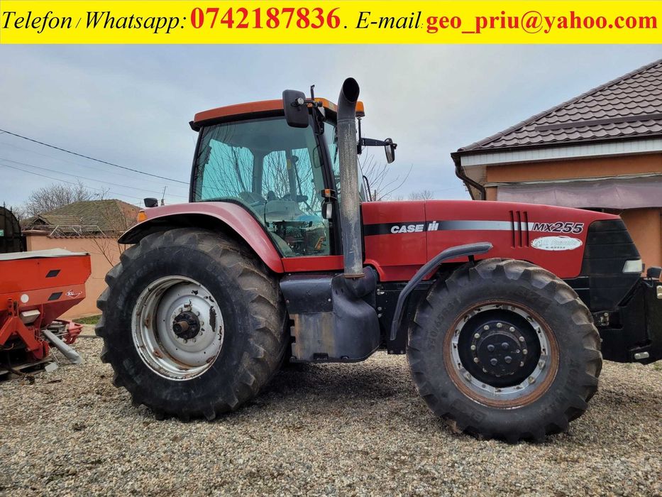 Tractor CASE Magnum MX 255, an 2004, AC, anvelope noi,, 4x4, revizat