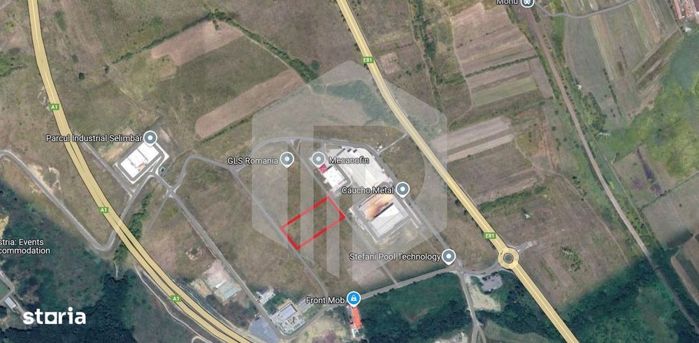 Teren industrial 2000 mp Parc Industrial Selimbar