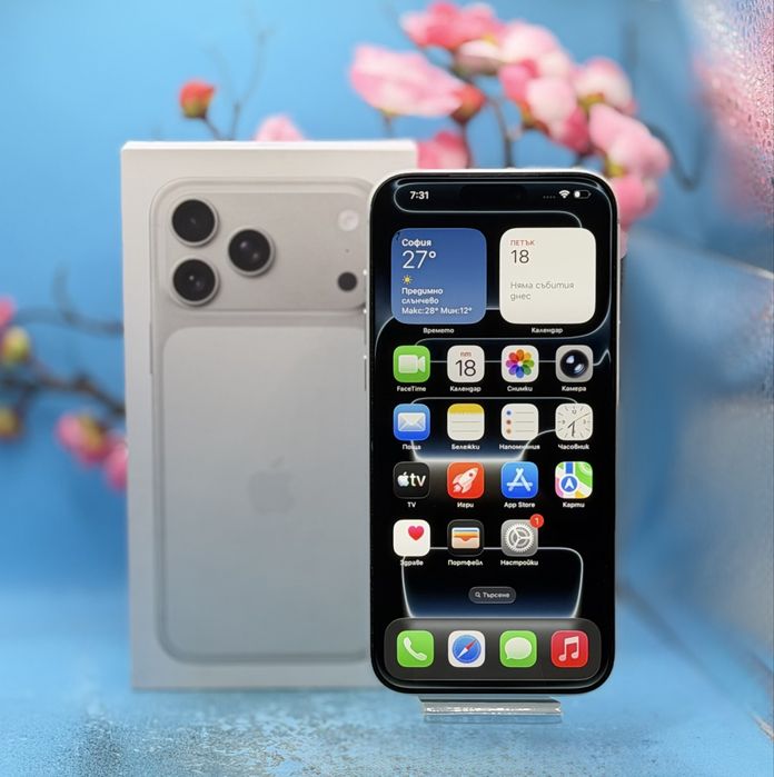 ГАРАНЦИОНЕН!!! Apple iPhone 17 Pro Max, 256GB, 5G, Silver