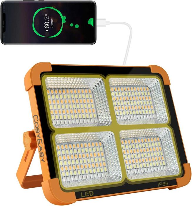 LED проектор 100W с магнит, 12000mAh и светлина 10000 LM