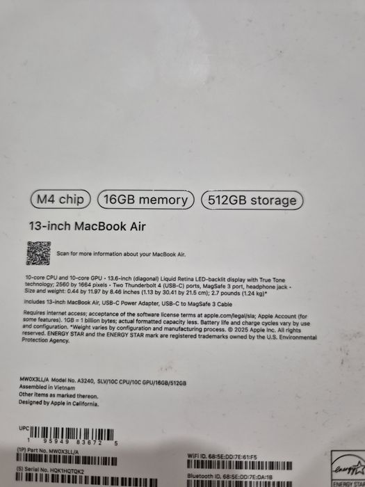 MacBook Air 2025 M4