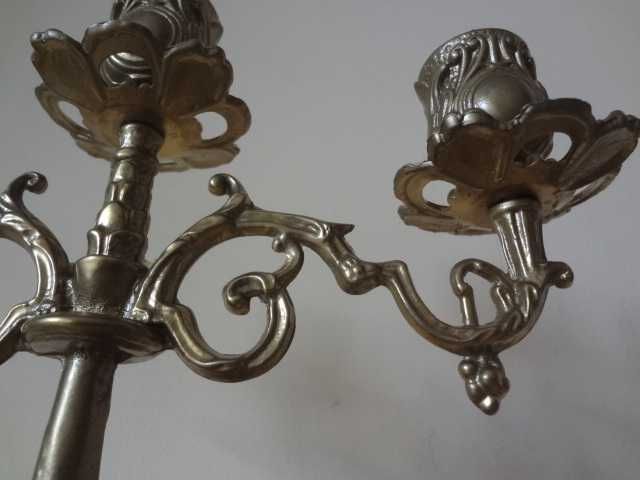 Комплект от 2 бр. бронзови свещника