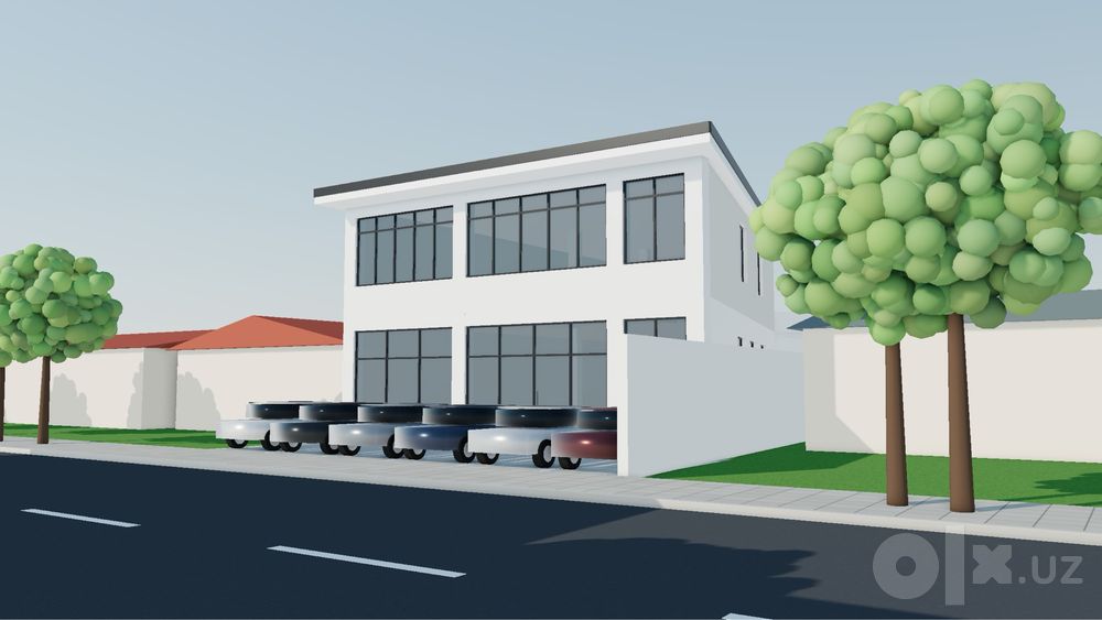 Аренда здания 500 м² в Мирабаде · витражи, парковка, терраса