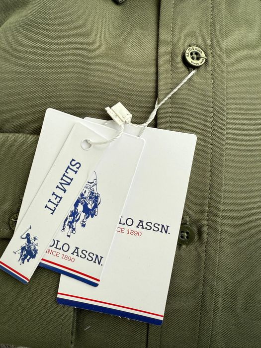 Pachet 1+1 Camasa Polo U.S Assn. Marime L, alb, bleumarin, verde