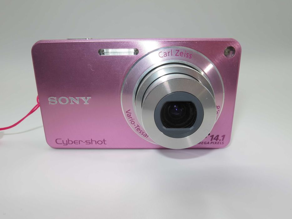 Sony CyberShot W350 розов компактен фотоапарат, дигитална камера - НОВА - ползвана веднъж - пълен комплект - Отлична