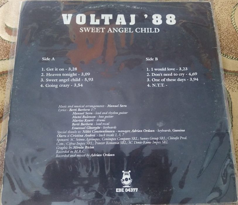 Voltaj ‘88 - Sweet angel child - vinyl