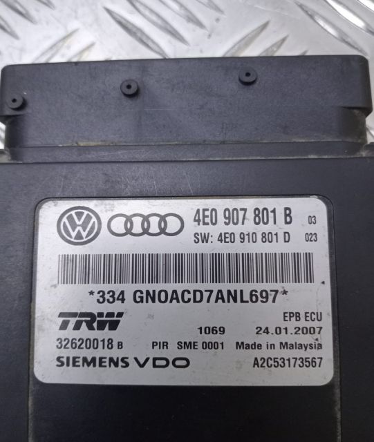 Calculator frana de mana Siemens Modul frana de parcare 4E0907801B /