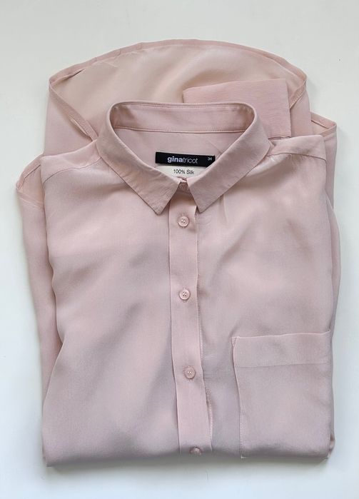 Нежна копринена риза Gina Tricot 100% silk