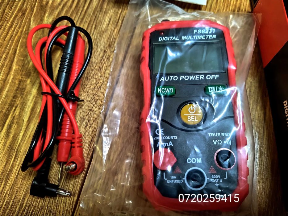 Multimetru digital automat FS8231 Tester inteligent de tensiune, Nou!