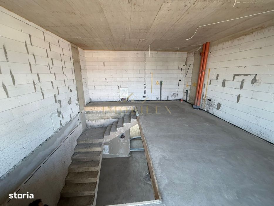 Apartament semifinisat 2 camere , 62mp, terasa, zona Sopor