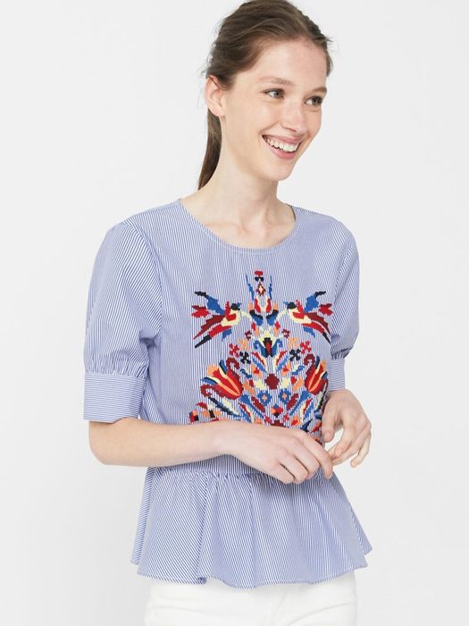 Bluza cu broderie Mango