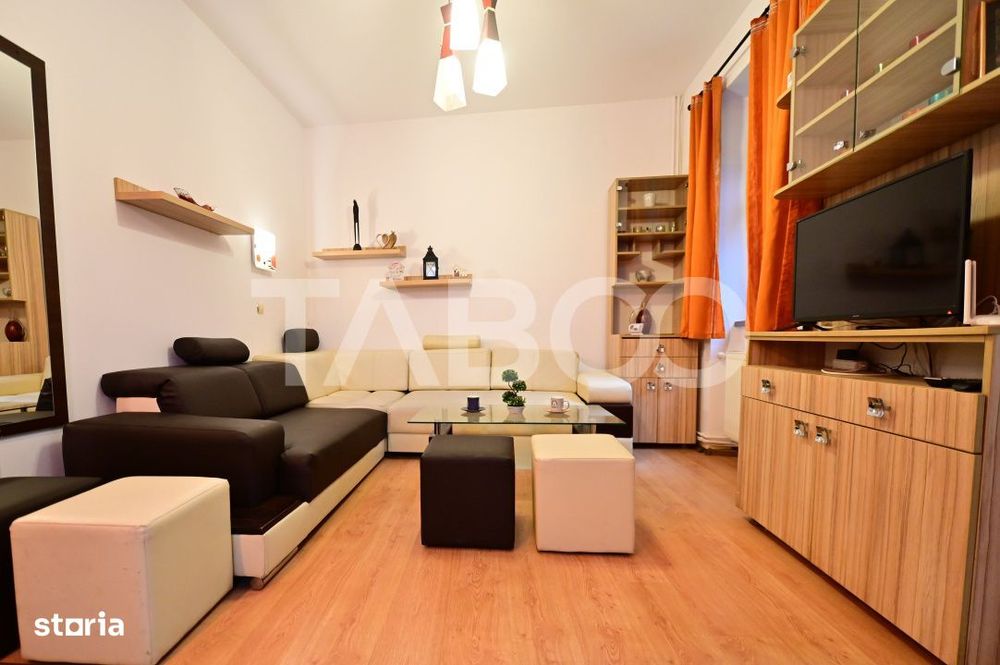 Apartament 3 camere mobilat si utilat de inchiriat langa Piata Mare