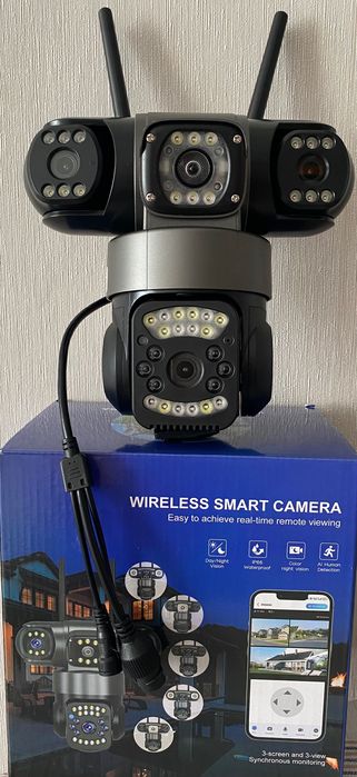 Уличная  поворотная Wi-Fi камера (IPC-V380-SMQ11).