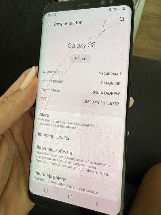 Samsung S8 pentru piese