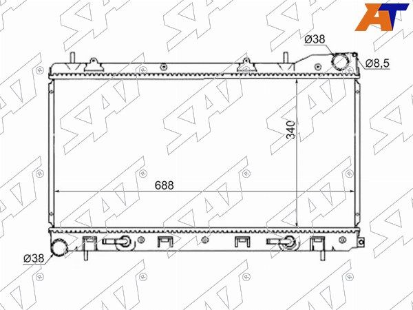 Радиатор Subaru Forester