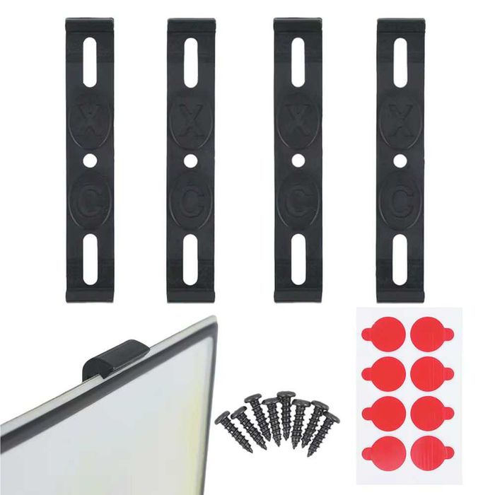 Set complet 4 Suporti SLIM Numere Numar Inmatriculare,suruburi incluse