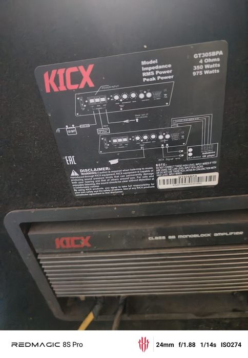 Продам сабвуфер KICK практически новый.