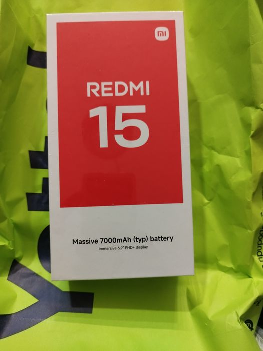 Смартфон Redmi 15.  Нов в гаранция.