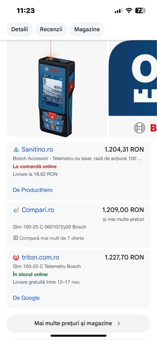 Telemetre Bosch GLM  50-25G/50-27C/50-27CG-Noi