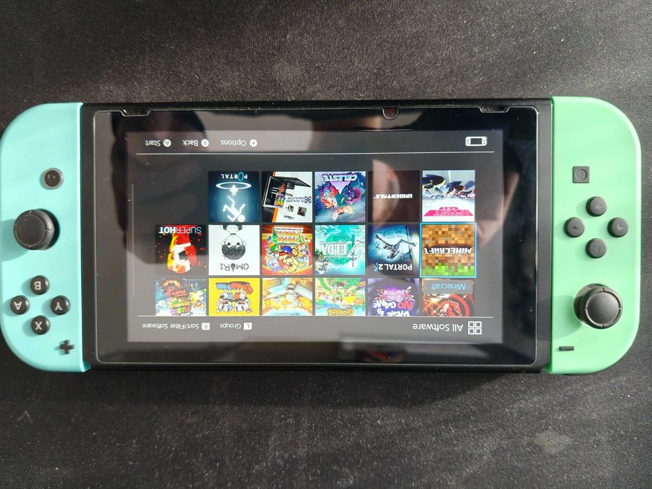 Nintendo Switch (V1) modat, Animal Crossing edition shell swap