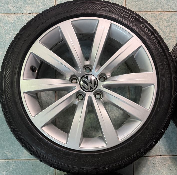 Roti/ jante aliaj R17 originale VW Passat B6 B7 235/45/17 vara