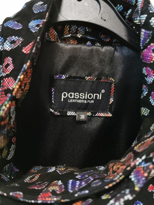 Jacheta/geaca din piele naturala printata cu tehnologia laser, Noua