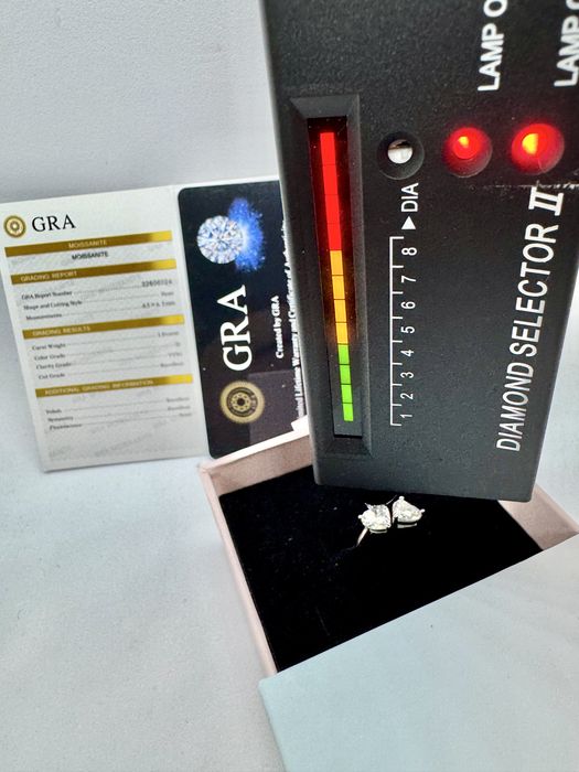 Сребърен пръстен с мойсанит (Диамант) 2 карата