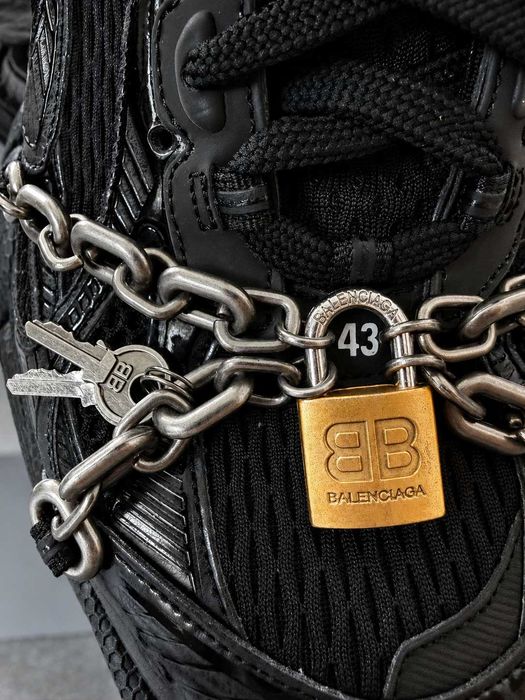 НАЛИЧНИ 43 номер BALENCIAGA 3 XL chain Black БЪРЗА доставка