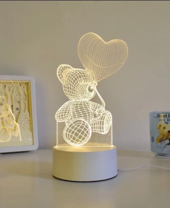 Детска 3D LED нощна лампа