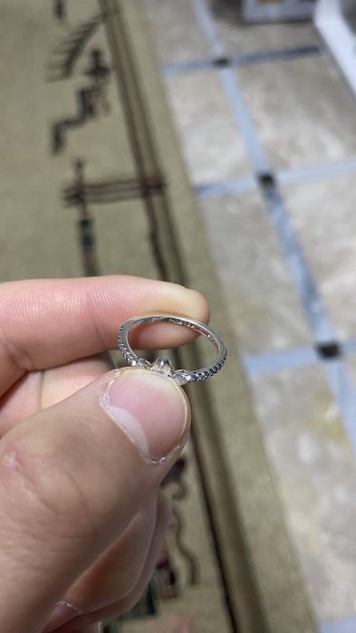 Серебряное кольцо Pandora «Блестящий гербарий», оригинал