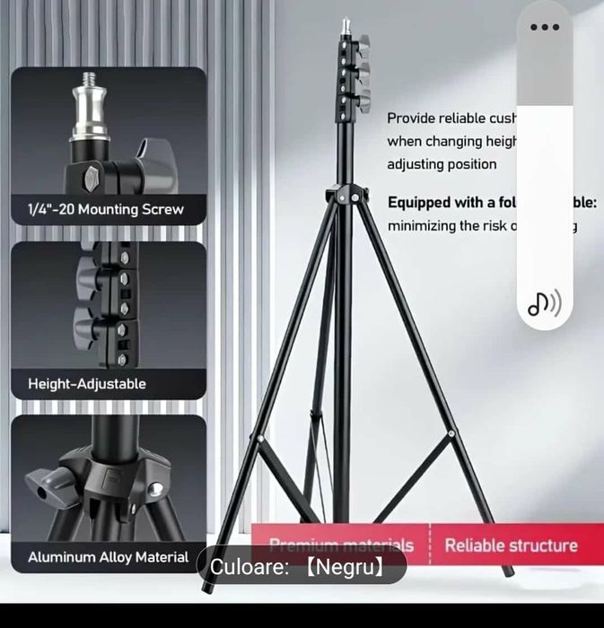 Trepied șefia sau video camera