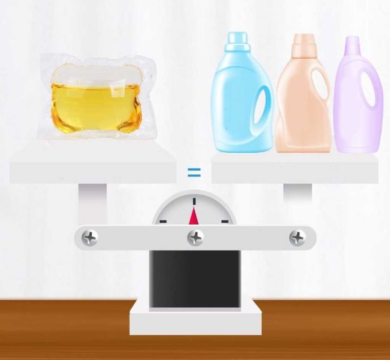 Комплект от 50 броя капсули за цветно и бяло пране, Различни аромати