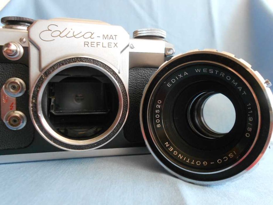 Wirgin edixa mat reflex cu M42 westromat 1.9, aparat foto film clasic