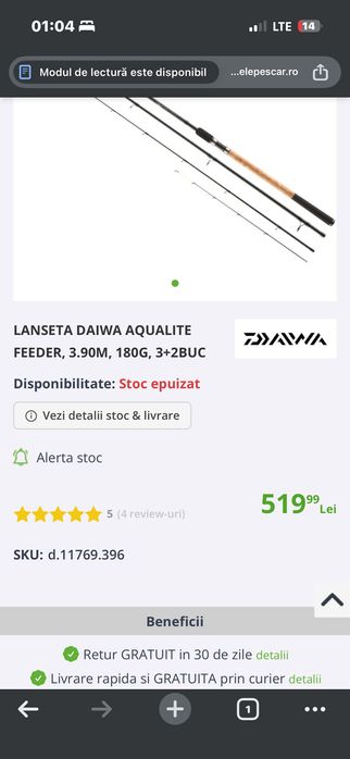 Vand lansete si mulinete feeder daiwa