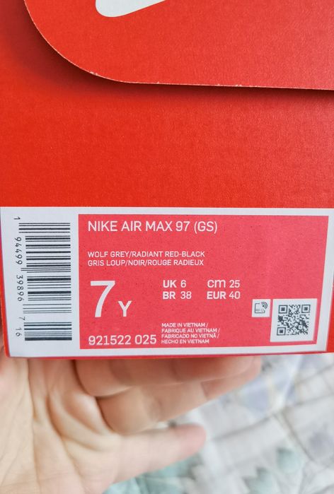 Нови! Nike Air Max 97 / сиво, червено,  черно