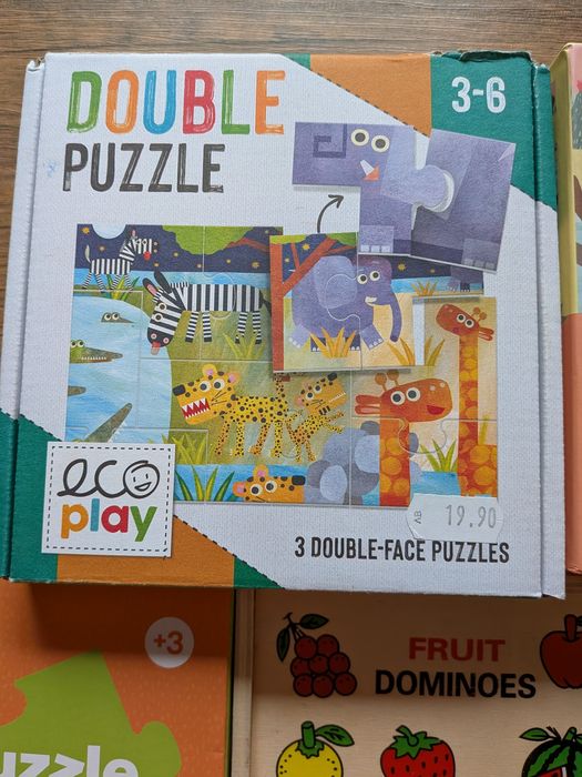 Колекция образователни детски пъзели и мемо карти