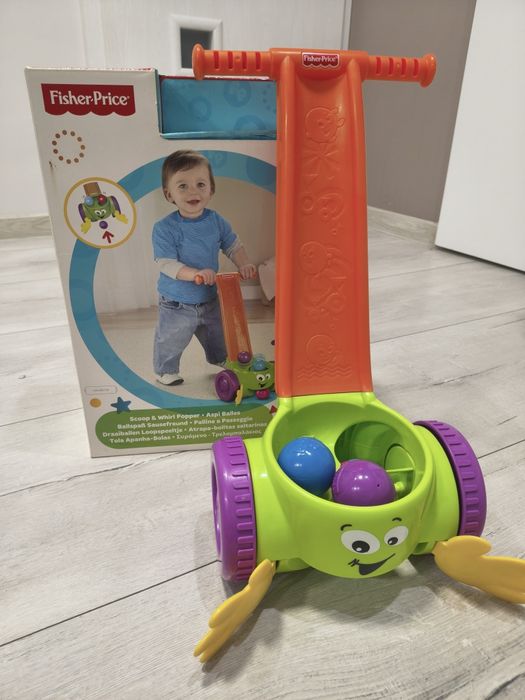 Музикална играчка за бутане с топчета Fisher Price Scoop & Whirl Popper