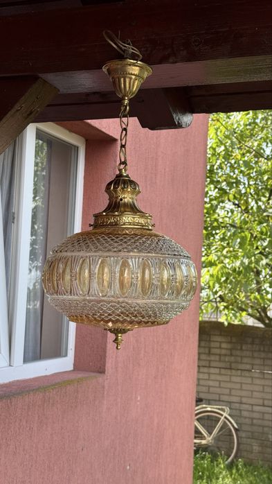 Candelabru deosebit - cristal si bronz